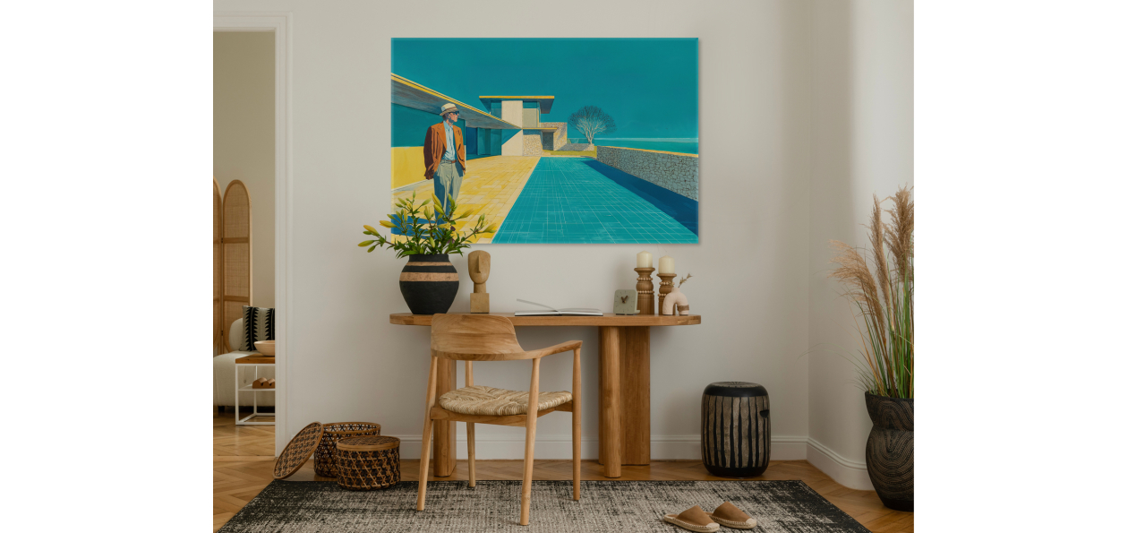 Tableau : L’homme au soleil...