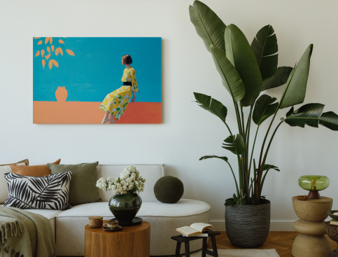 Tableau : La dame aux citrons