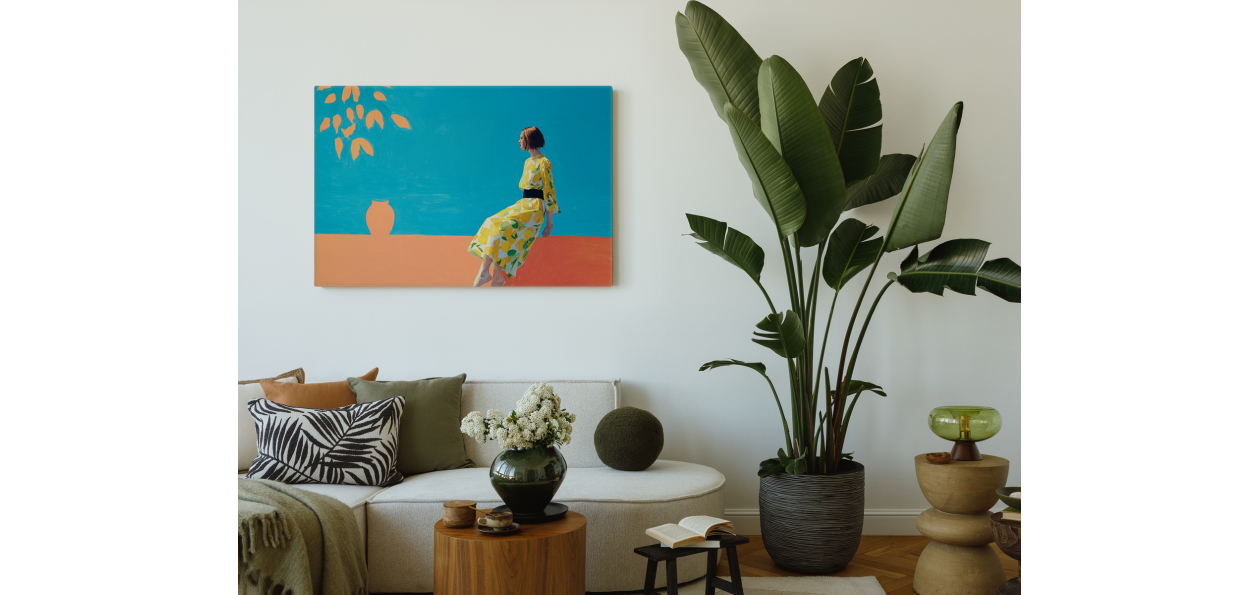 Tableau : La dame aux citrons