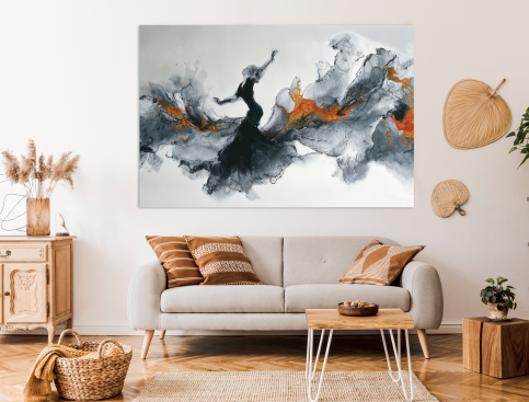 Tableau : La danse du feu...