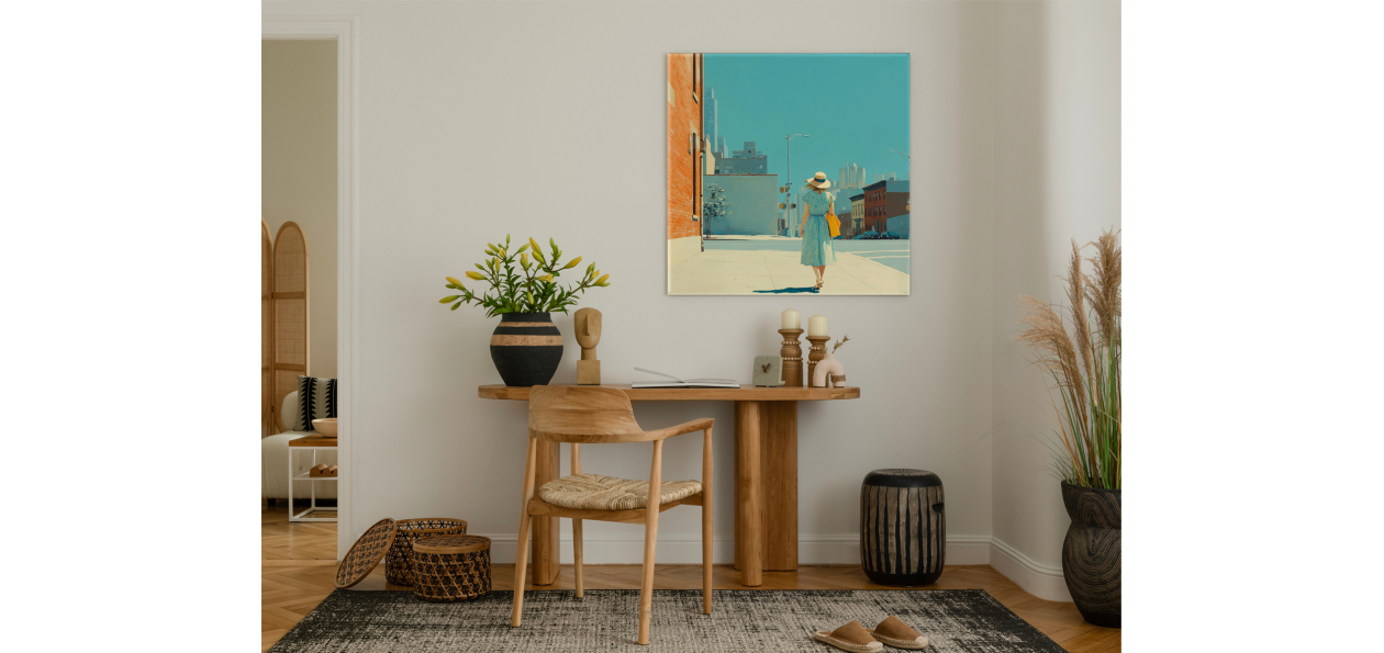 Tableau : La Femme au Sac...