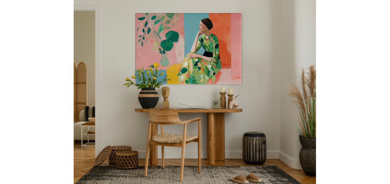 Tableau : La femme aux...