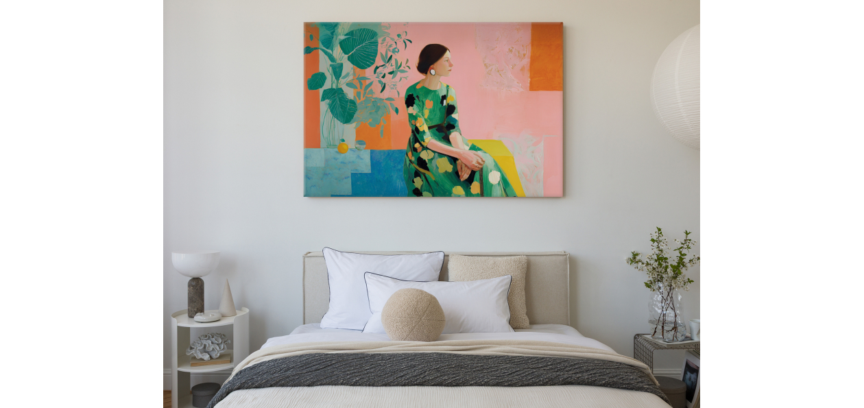 Tableau : La femme aux...