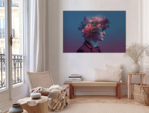 Tableau : La femme et le...