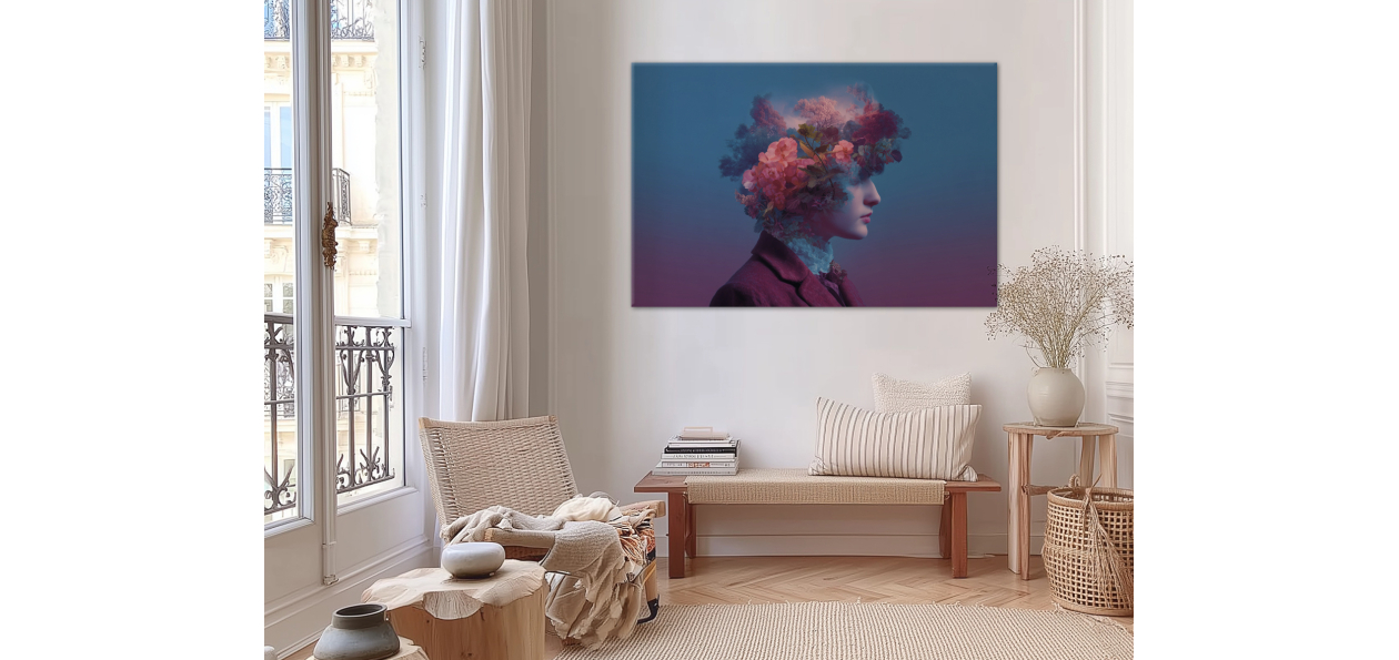 Tableau : La femme et le...