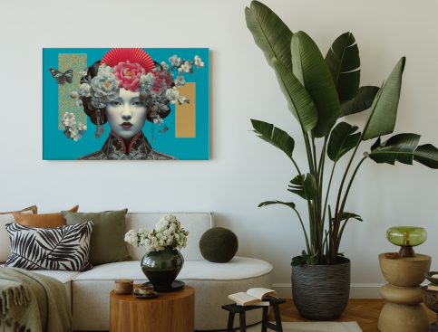 Tableau : La reine aux...