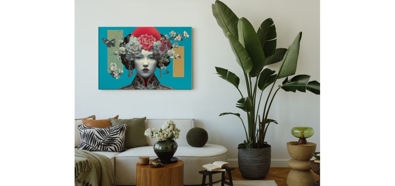 Tableau : La reine aux...