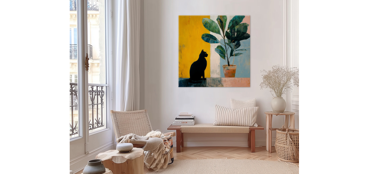 Tableau : Le chat qui...