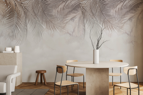 Papier peint : Palmes de Brume