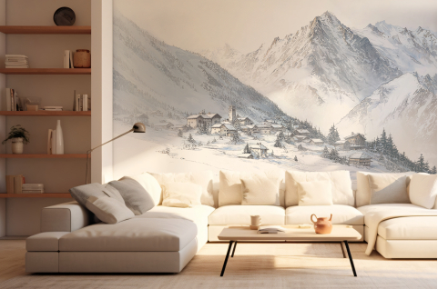 Papier peint : Montagne des...