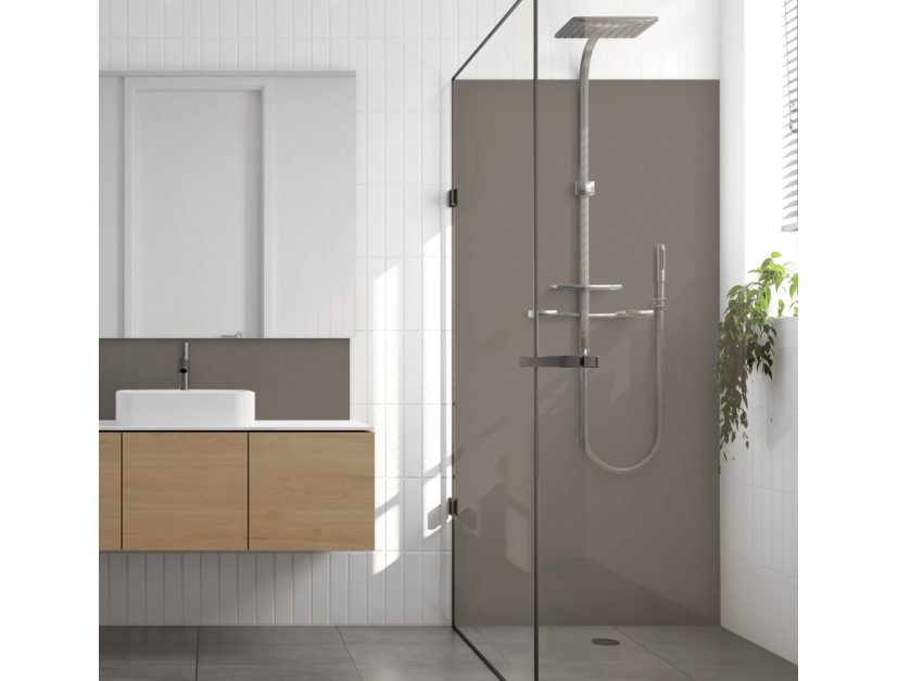 Panneau de douche : Gris souris nacré RAL 7048