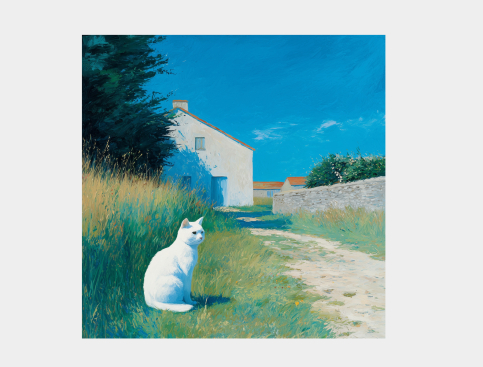 Tableau : La Maison Au Chat...