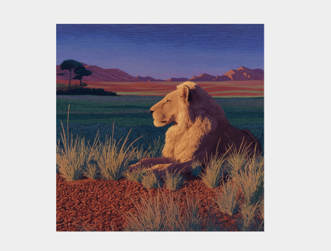 Tableau: Roi Couchant