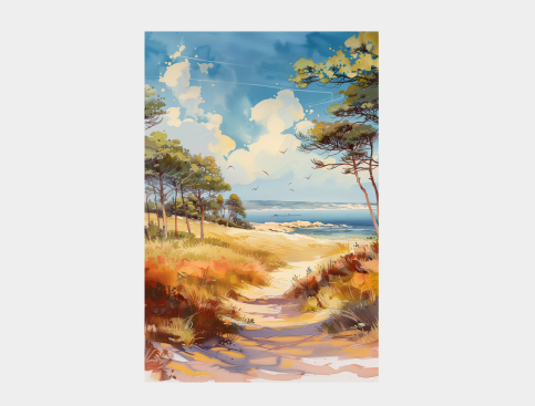 Tableau : La Dune Des Oiseaux