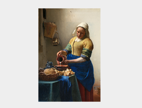 Tableau : La Laitière, Vermeer