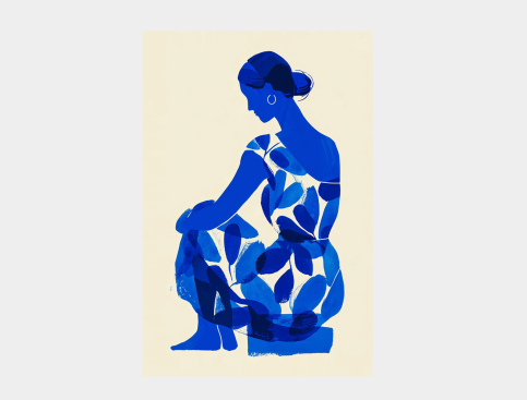 Tableau : Solitude Bleue 1