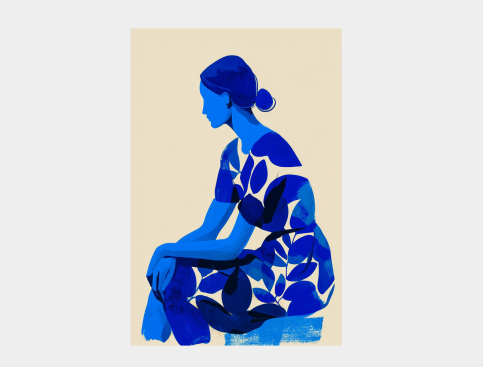 Tableau : Solitude Bleue 2