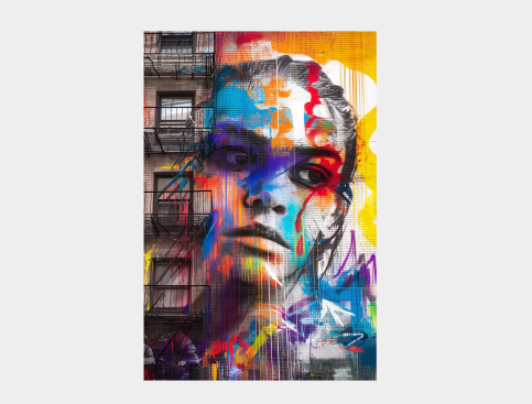 Tableau : Visage De Béton