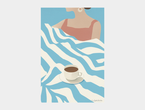 Tableau : Rayures D'azur Et...