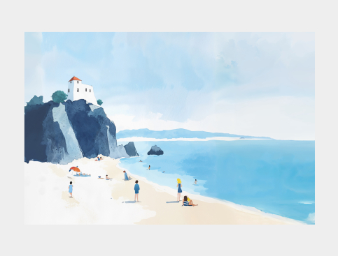 Tableau: Aquarelle Et Côte...