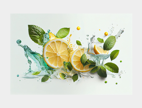 Tableau: Bain De Citrons Et...