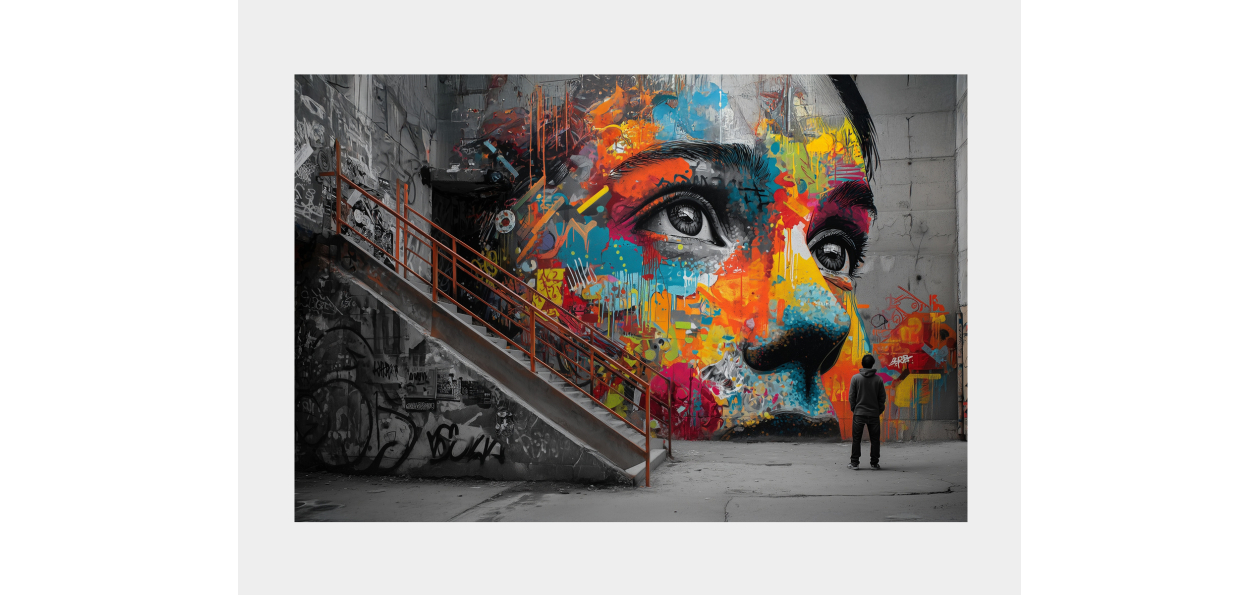 Tableau : Devant L'infini...