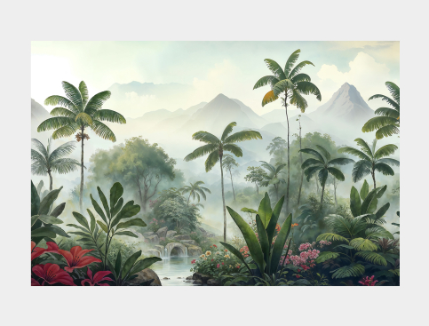 Tableau : Fresque Tropicale...
