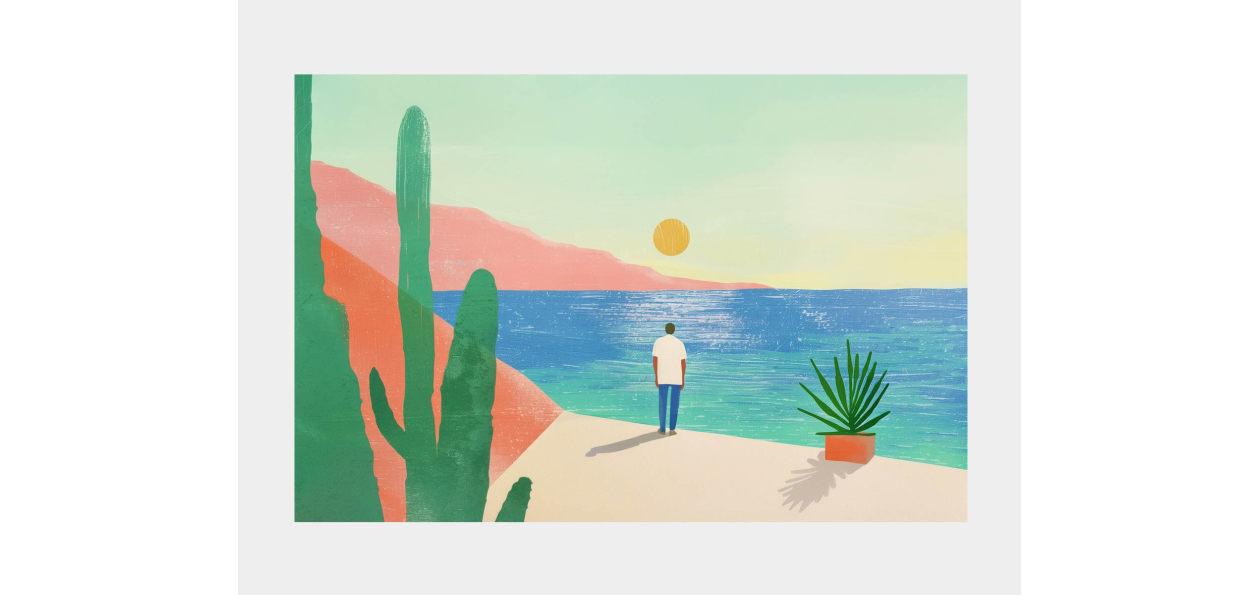 Tableau : L'attente Du Soleil