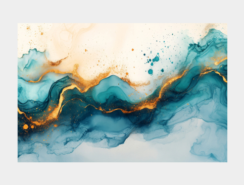 Tableau : Marbre Des Vagues...