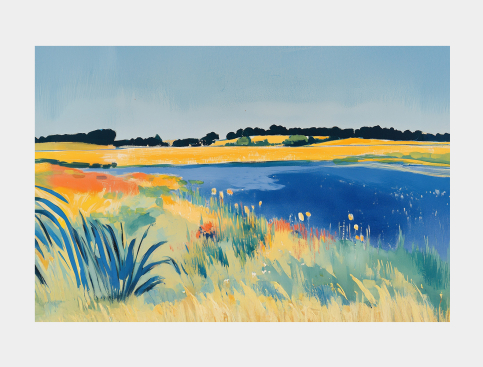 Tableau : Murmure D'un Lac...