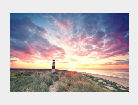 Tableau : Phare Et Ciel Coloré