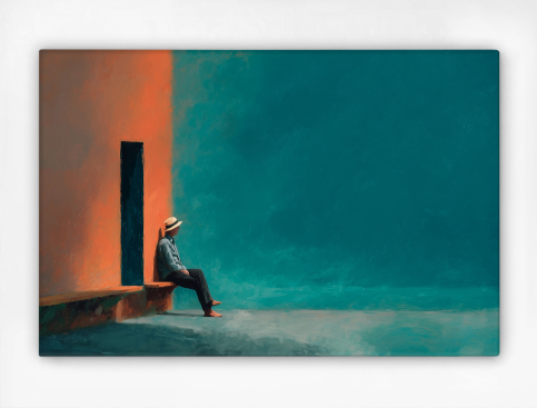 Tableau : Repos Au Seuil Du...