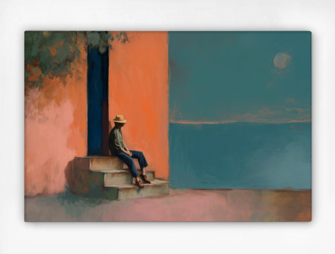 Tableau : Repos Au Seuil Du...
