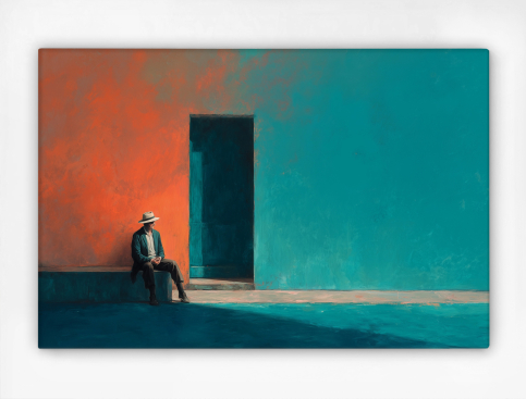 Tableau : Repos Au Seuil Du...