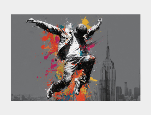 Tableau : Saut D'arc-En-Ciel 3