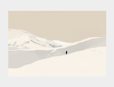 Tableau : Solitude Blanche