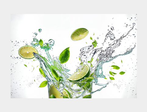 Tableau : Splash, Citrons...