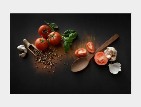 Tableau : Tomates Sur Bois