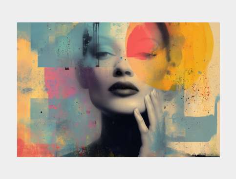Tableau : Visage Solaire,...
