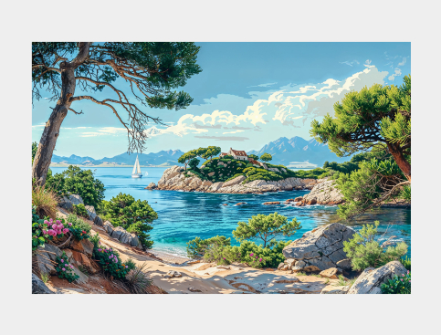 Tableau : Voile Blanche,...