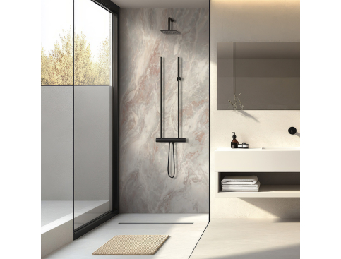 Panneau de douche : Marbre...