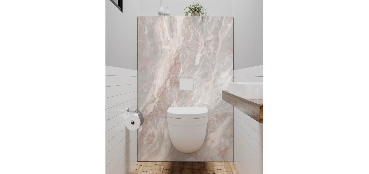 Panneau de WC : Marbre...