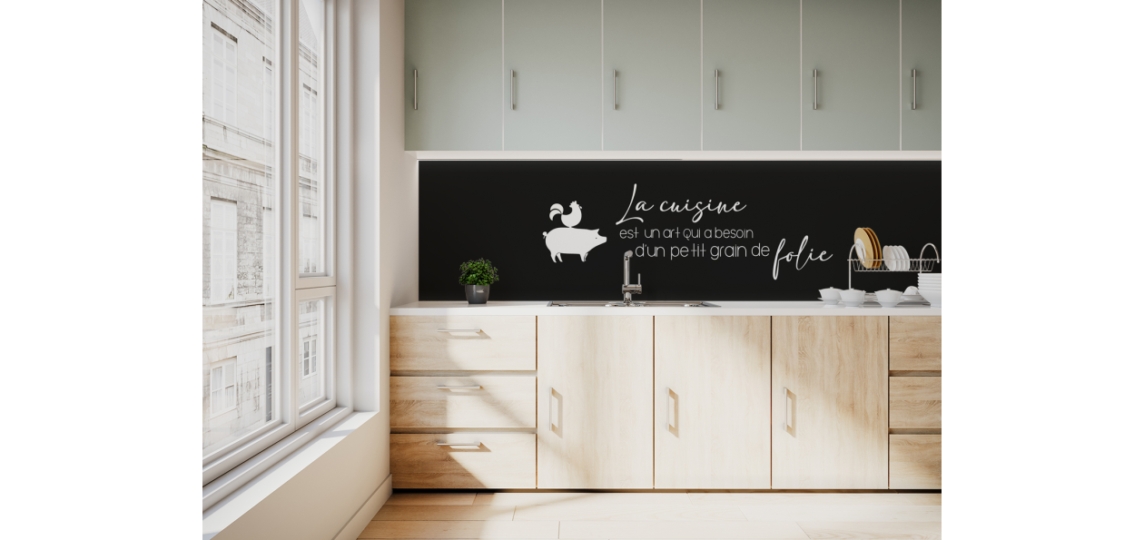 Crédence : La cuisine est un art 4