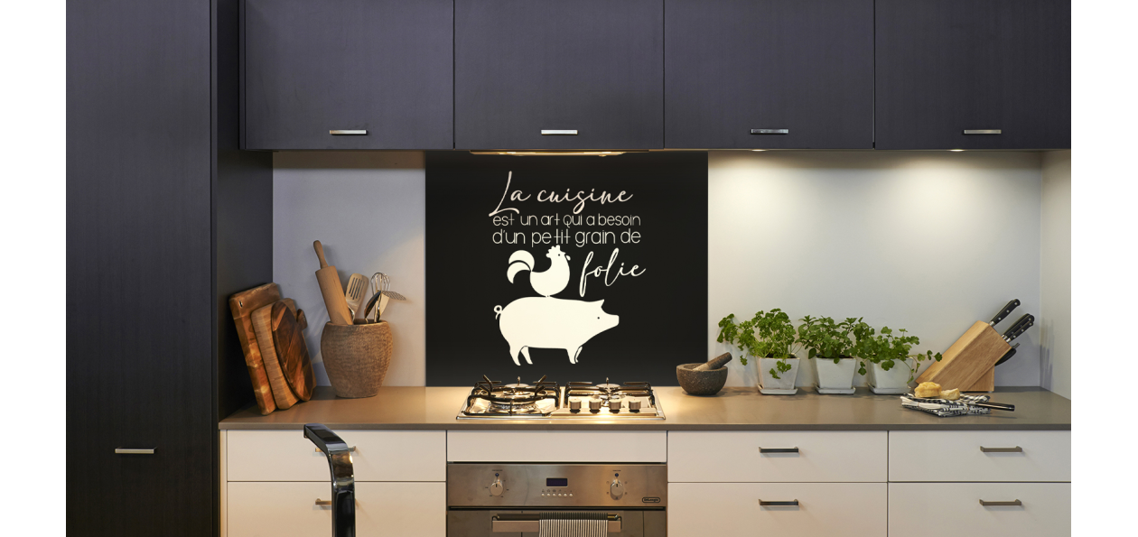 Crédence : La cuisine est un art 4