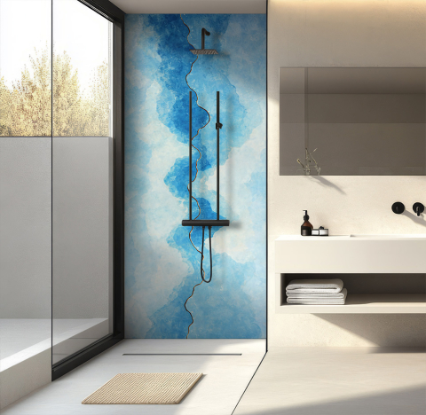Panneau de douche : Veine...