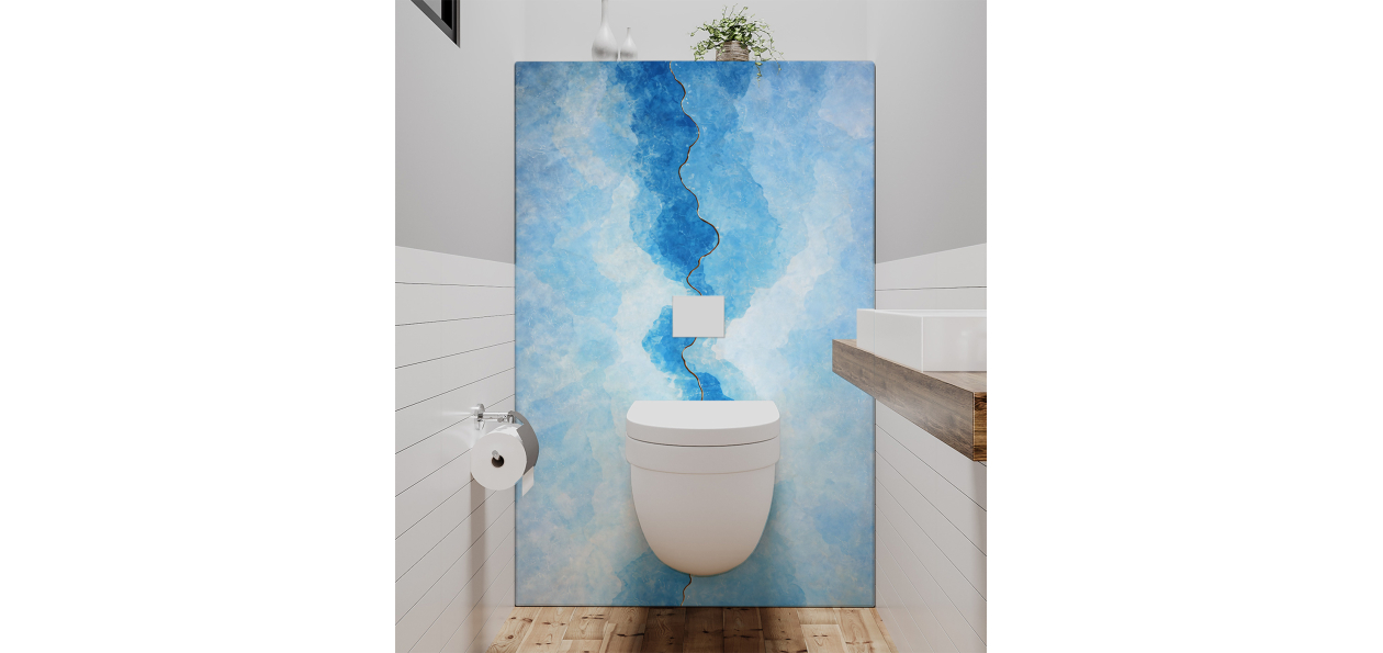 Panneau de WC : Veine...