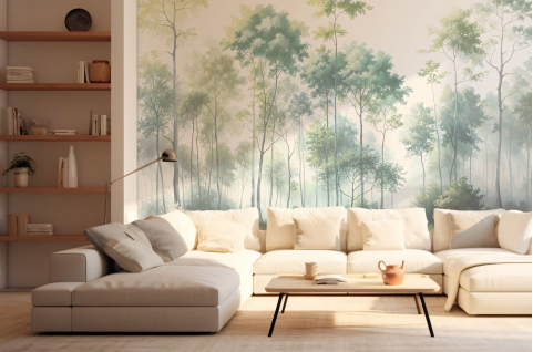 Papier peint : Forêt et...