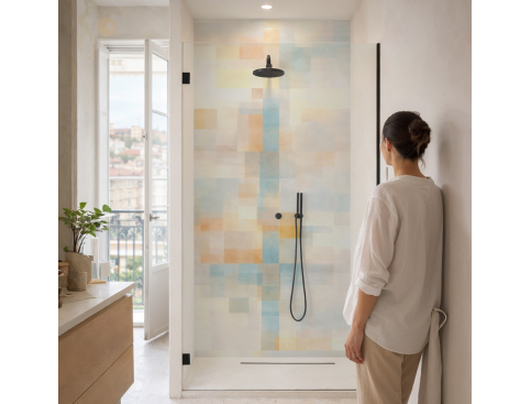 Panneau de douche : Aube...