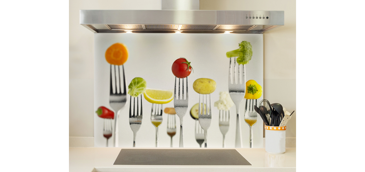 Fourchettes et aliments