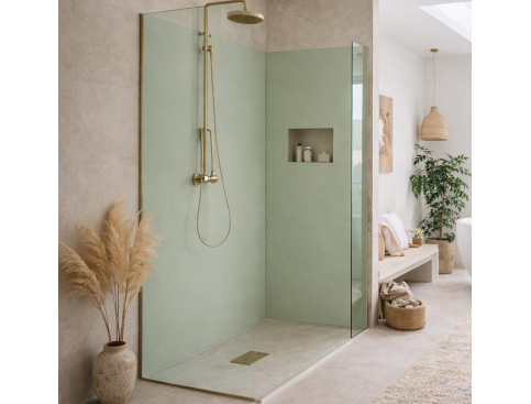 Panneau de douche :   Vert...
